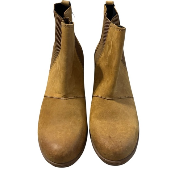 SOREL Joan of Arctic Leather Wedge Chelsea Ankle Bootie’s Size 11 Women - Picture 2 of 11